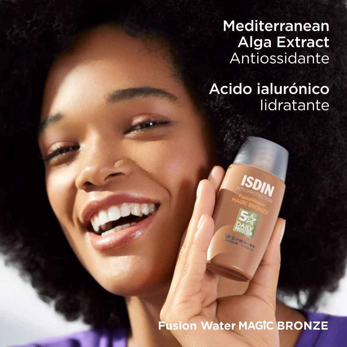 ضد آفتاب فیوژن واتر مجیک برونز ایزدین 50 میل FusionWater Magic Bronze ISDIN