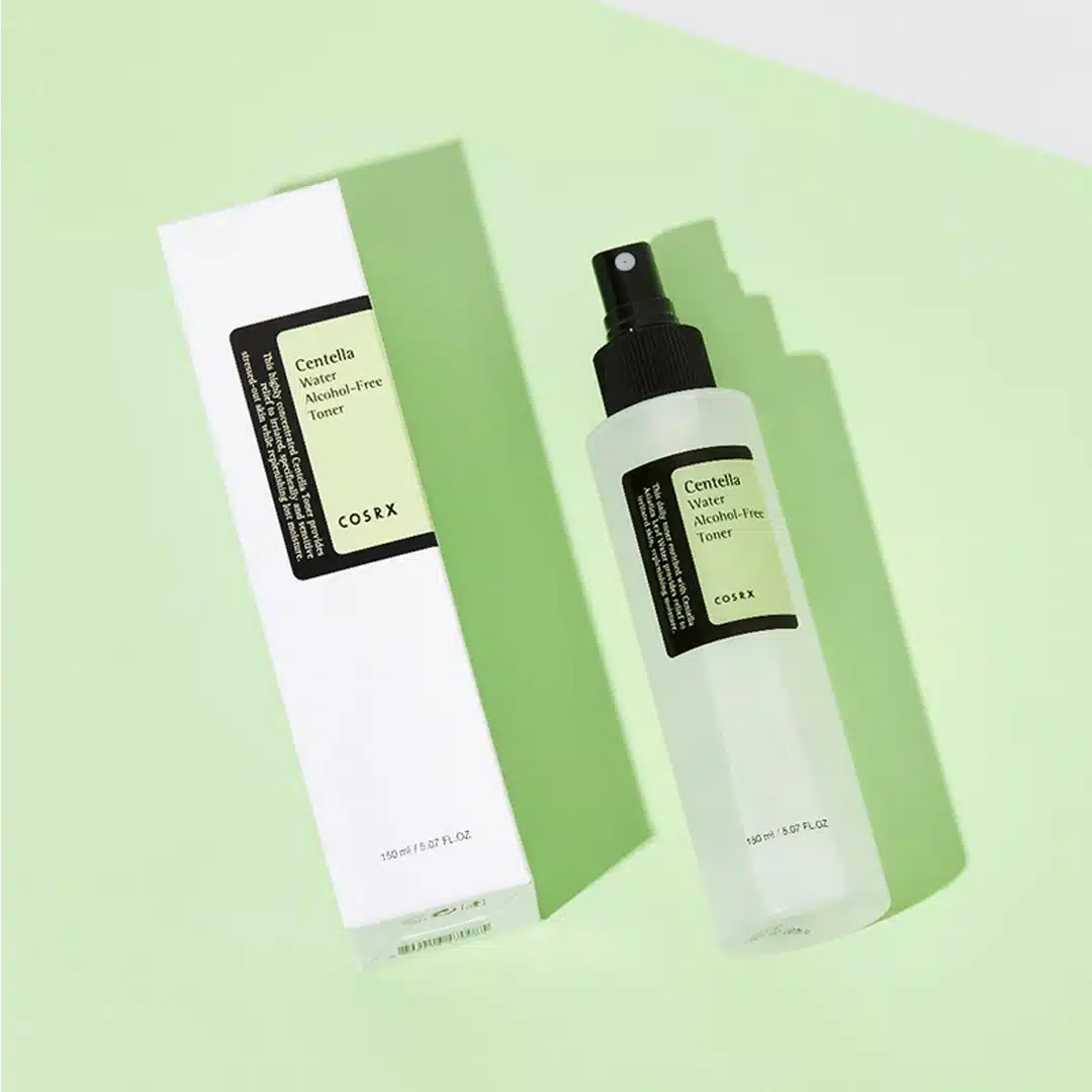تونر آبرسان و تسکین دهنده کوزارکس مدل سنتلا واتر فاقد الکل Cosrx Water Alcohol Free Toner
