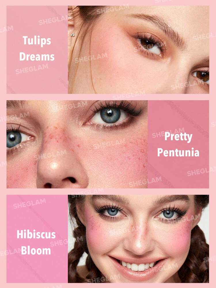 پالت رژگونه 6 رنگ شیگلم SHEGLAM مدل Floral Flush رنگ Blushing Bouquet