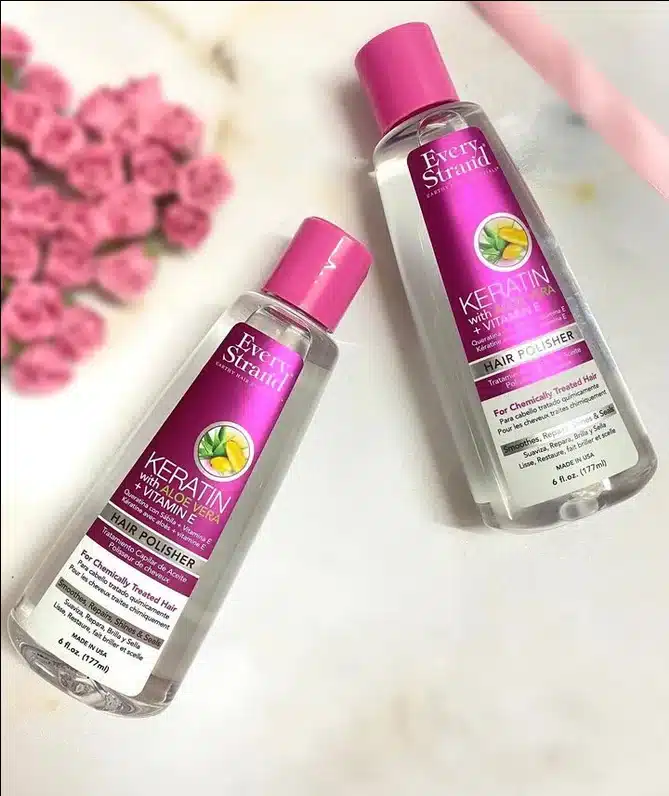 سرم اوری استرند براق کننده موهای رنگ شده و کراتینه Every Strand Keratin Aloe Vera Hair Polisher