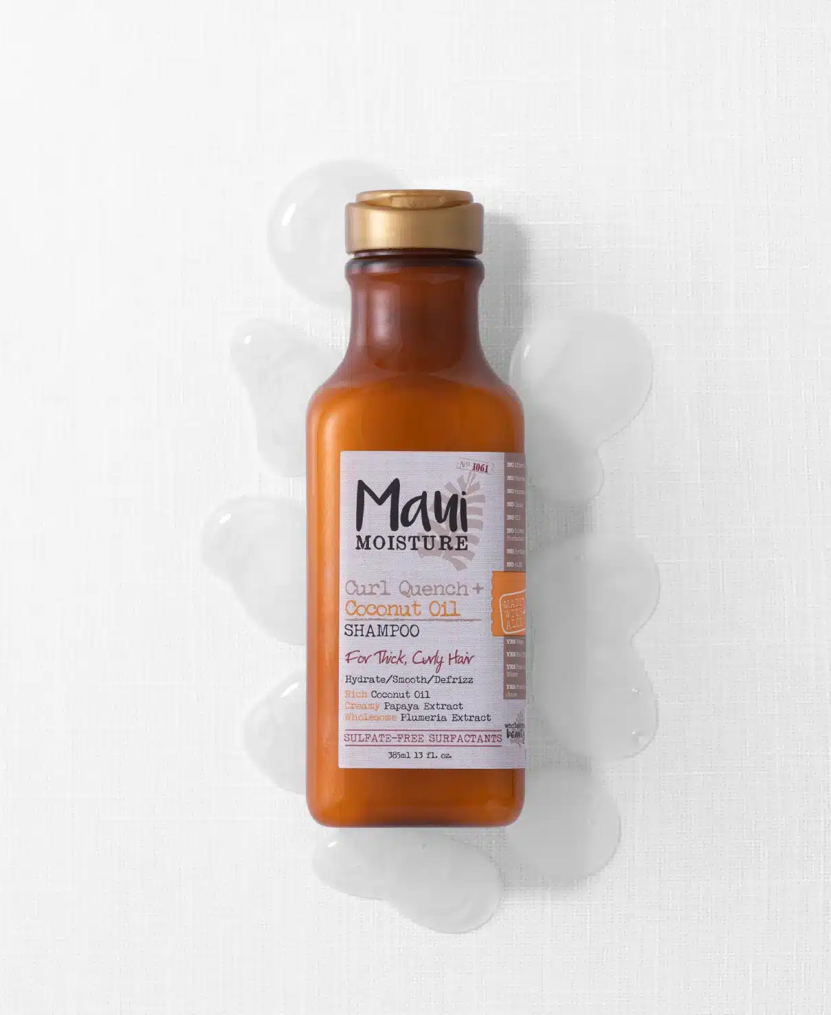شامپو مائویی مدل COCONUT OIL مناسب موهای مجعد و ضخیم MAUI CURL QUENCH COCONUT OIL SHAMPOO FOR THICK CURLY HAIR