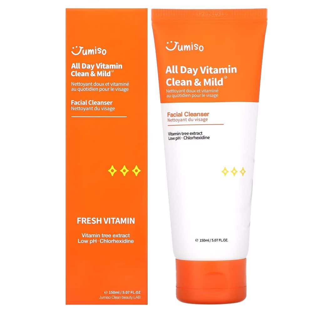 فوم شستشوی ویتامینه روشن کننده و بازسازی کننده جومیسو Jumiso All Day Vitamin Clean & Mild Facial Cleanser