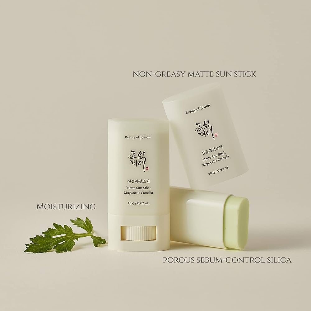 ضد آفتاب استیکی مات کننده بیوتی آف جوسان Beauty Of Joseon Matte Sun Stick Mugwort+Camelia SPF 50+