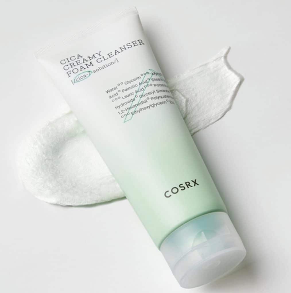 فوم شوینده کرمی ترمیم کننده و تسکین دهنده سیکا کوزارکس COSRX Pure Fit Cica Creamy Foam Cleanser