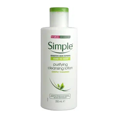 لوسیون پاک کننده صورت سیمپل 200 میل Simple purifying cleansing lotion