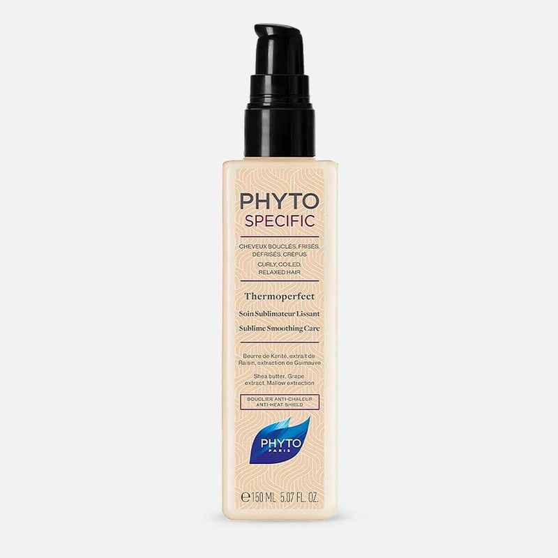 فیتو لوسیون صاف کننده مو مناسب موهای مجعد، وز و گره خورده 150 میل Phyto Thermoperfect
