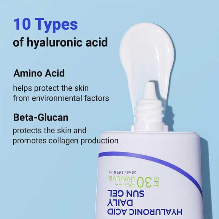 ضد آفتاب ژلی هیالورونیک اسید و تسکین دهنده ایزنتری  Isntree Hyaluronic Acid Daily Sun Gels SPF30