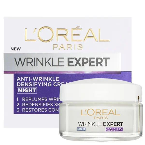 کرم شب ضد چروک بالای 55 سال Wrinkle Expert لورال 50ml