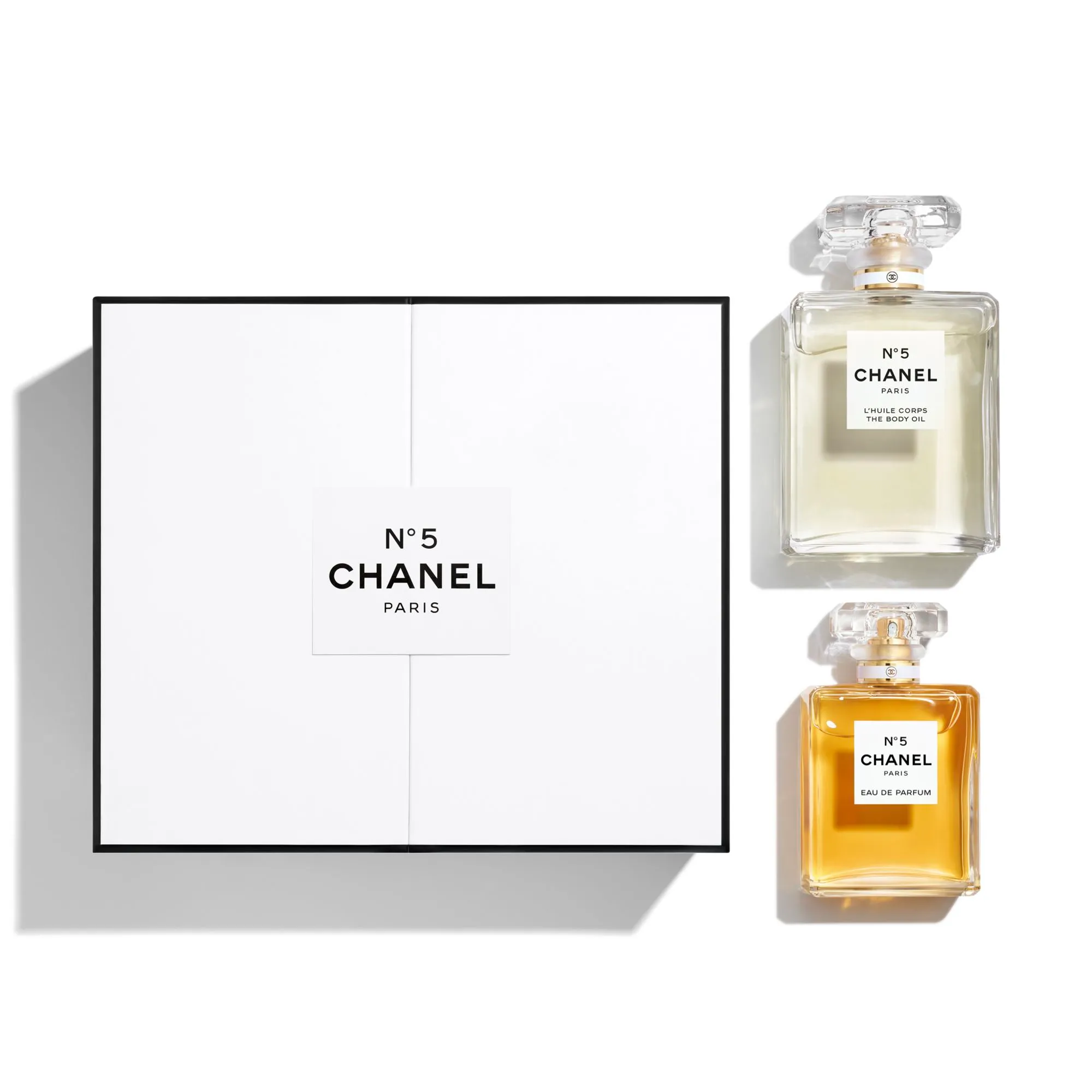 ست هدیه عطر ادکلن زنانه شماره 5 شنل(ادوپرفیوم 50 میل و روغن بدن 100 میل) Chanel N°