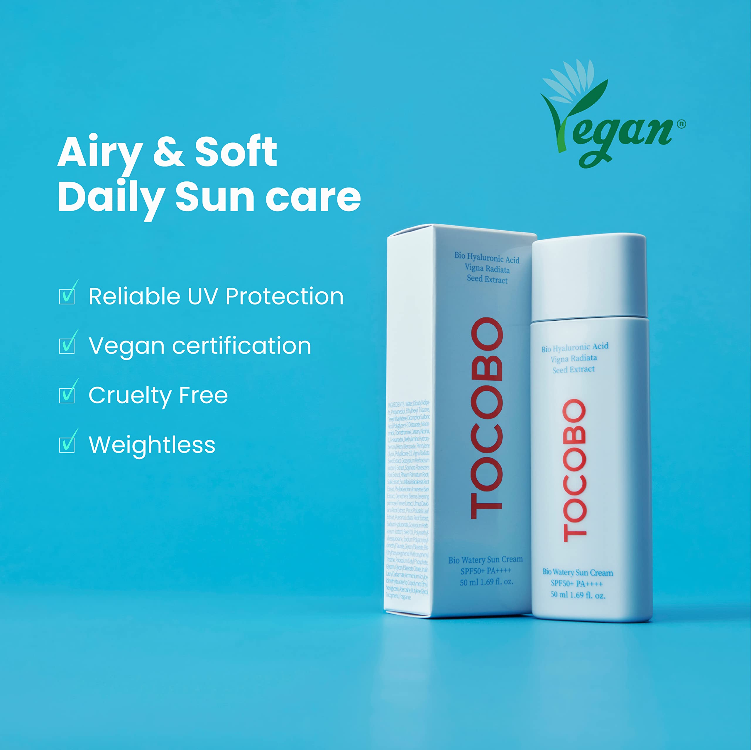 پک ضد آفتاب بیو واتری پنبه ای Waterful sun care توکوبو TOCOBO