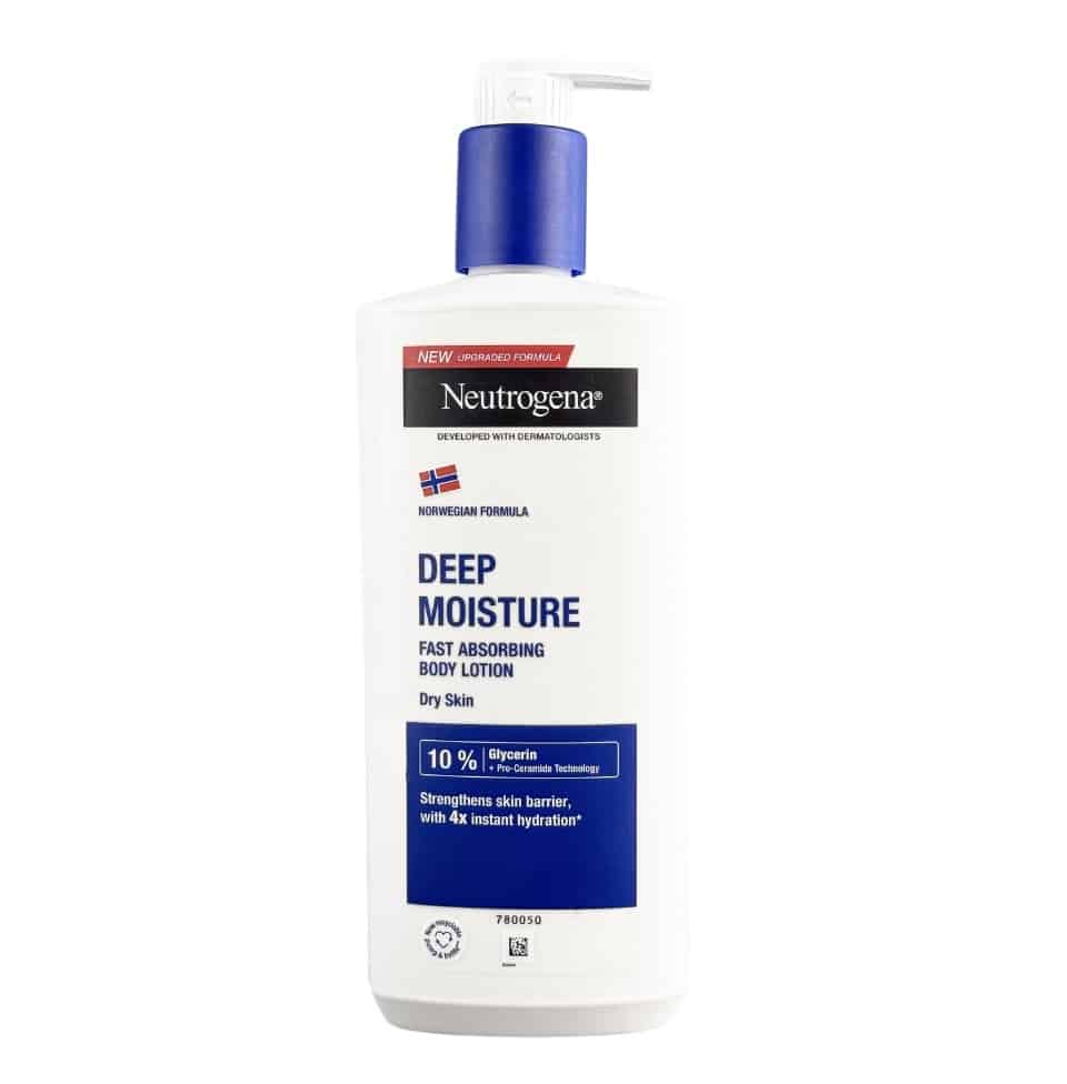 لوسیون بدن Deep Moisture نوتروژینا 400 میل مناسب پوست خشک Neutrogena