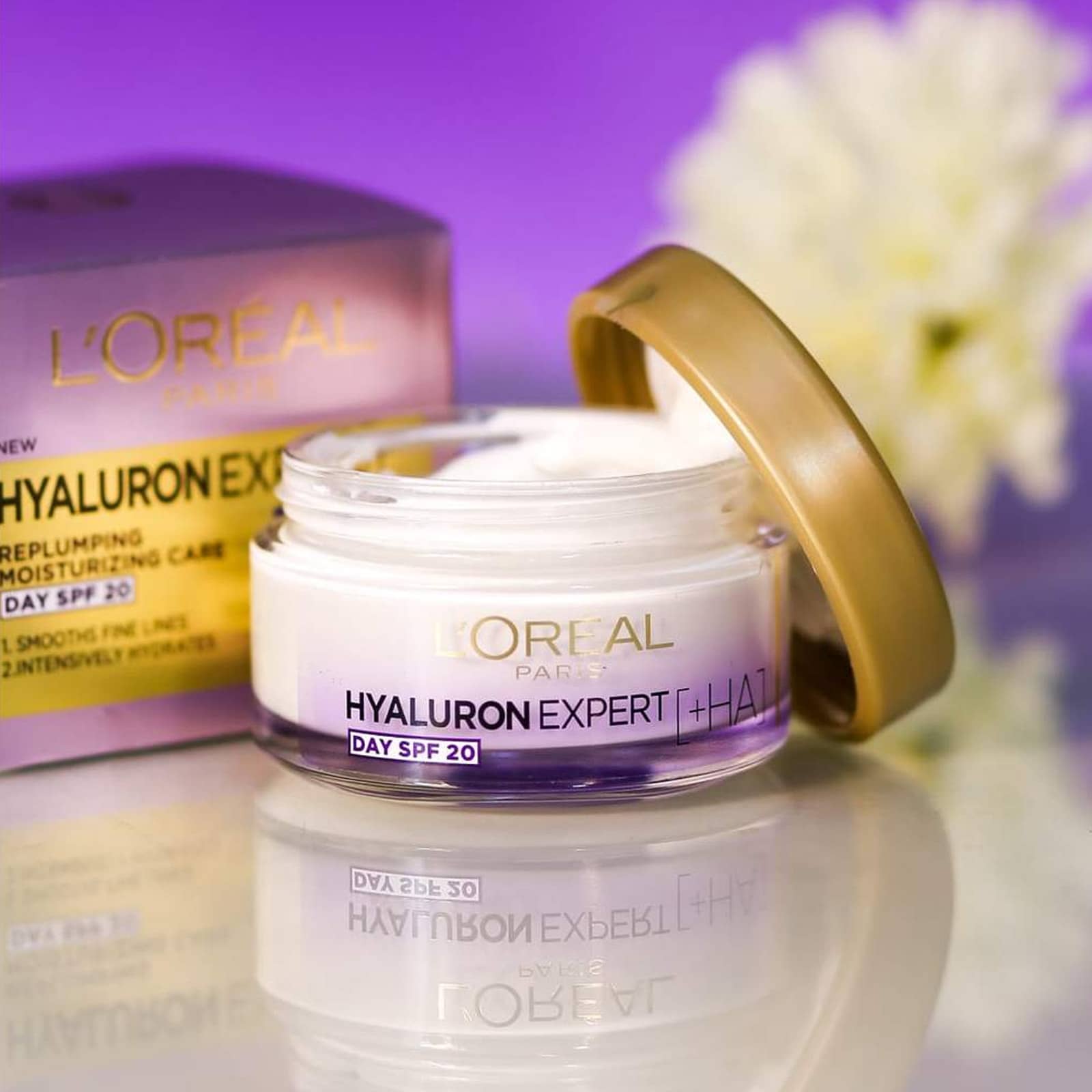 کرم روز ضد چروک هیالورونیک اسید SPF 20 لورال 50ml