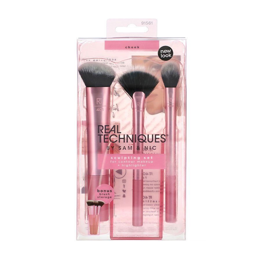 ست براش سه عددی ریل تکنیک مدل REAL TECHNIQUES Makeup Brush Sam & Nic