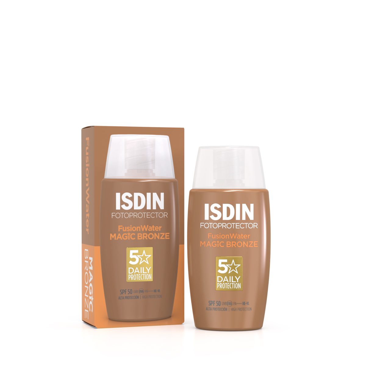 ضد آفتاب فیوژن واتر مجیک برونز ایزدین 50 میل FusionWater Magic Bronze ISDIN