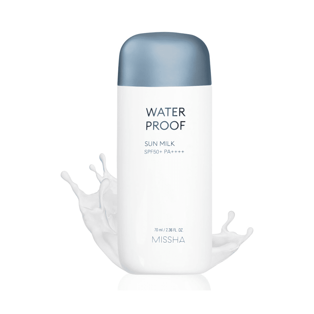 کرم ضد آفتاب ضد آب شیری میشا مدل واتر پروف Missha All Around Safe Block Waterproof Sun Milk SPF50+ 70ml
