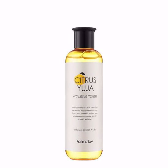 تونر ضد لک و احیاء کننده یوجا سیتروس فارم استی 280 میل Farm Stay Citrus Yuja Vitalizing Toner 280ml