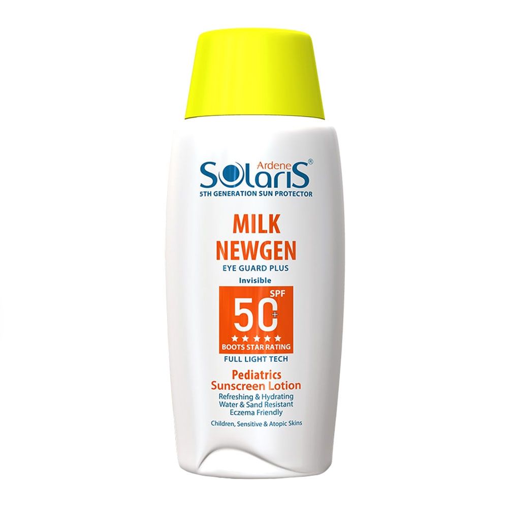 ضد آفتاب کودک میلک نیوژن 100 میل  +SPF 50 آردن سولاریس Milk NEWGEN ARDENE SOLARIS