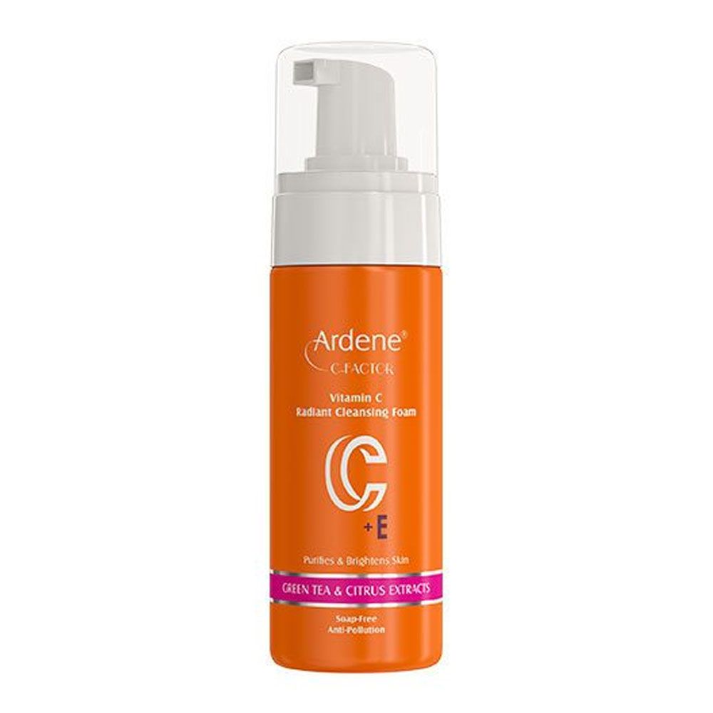 فوم شستشوی صورت حاوی ویتامین c پلاس سی فکتور آردن C-Factor: Radiant Cleansing Foam 150ml ARDENE