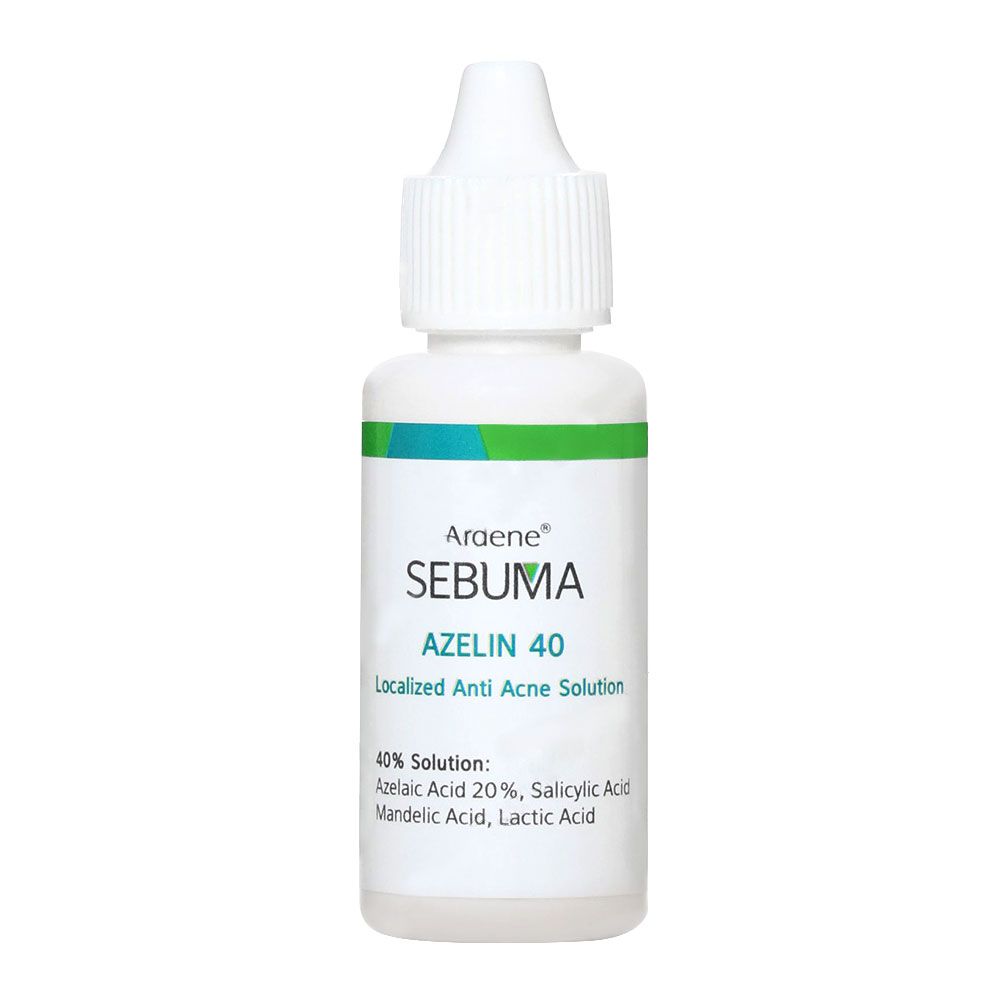 محلول ضد جوش سبوما مناسب پوست‌های چرب و جوش‌دار آردن 30 میل Sebuma Azelin 40 Anti Acne Solution For Oily And Acne Pore Skin ARDENE