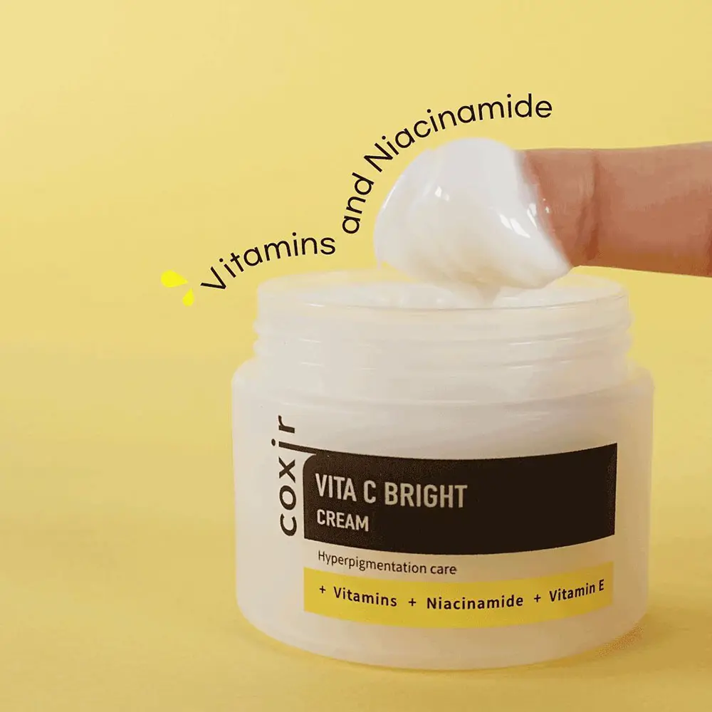 کرم ویتا سی کوکسیر حاوی ویتامی C  و E  روشن کننده 50 میل COXIR Vita C Bright Cream