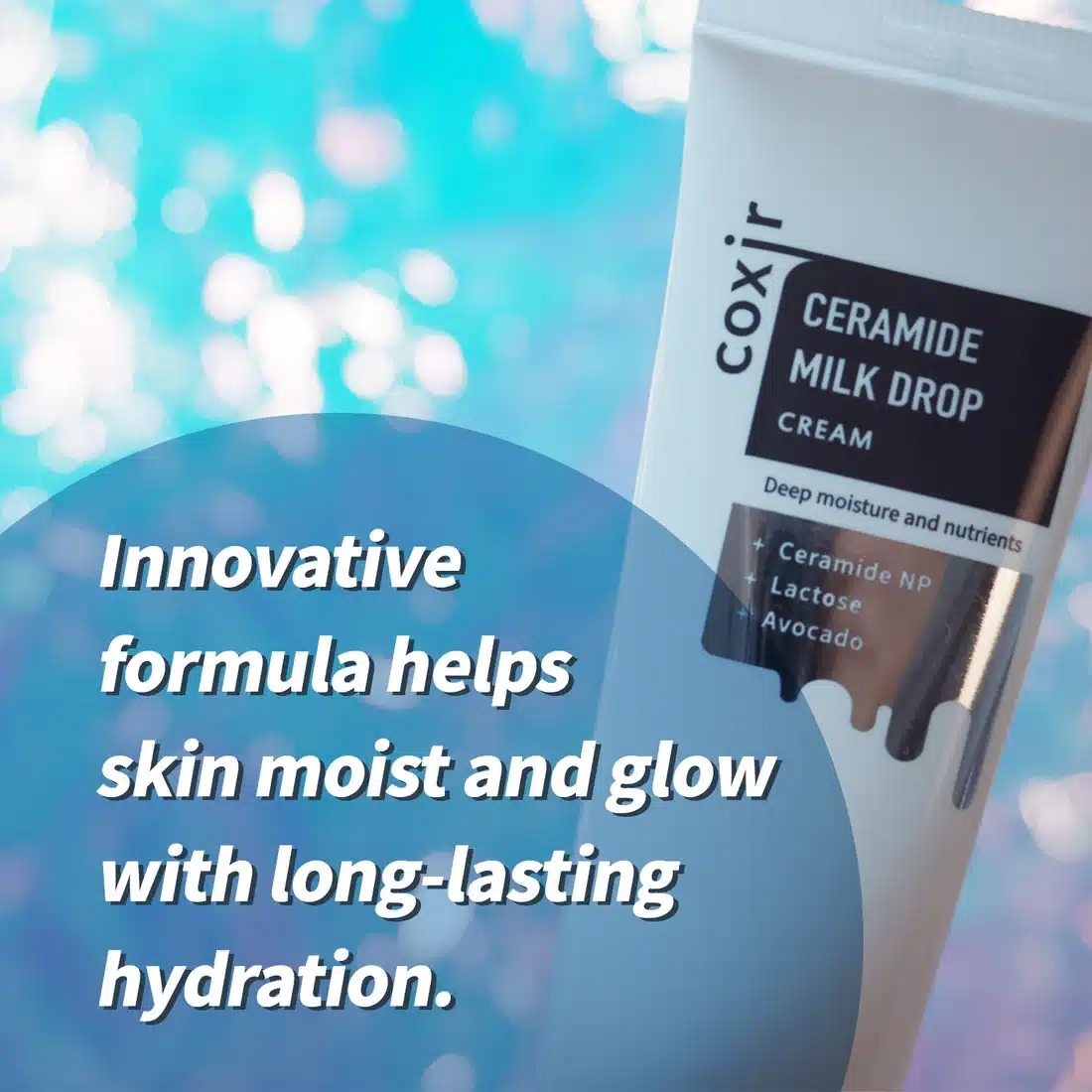 کرم شیر و سرامید کوکسیر تسکین دهنده 50 میل Coxir Ceramide Milk Drop Cream