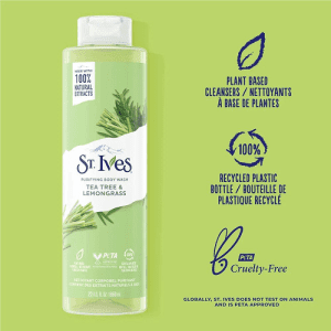 شامپو بدن چای سبز و گیاه لیمو سنت ایوز | 650 میل St. Ives Tea Tree & Lemongrass Body Wash