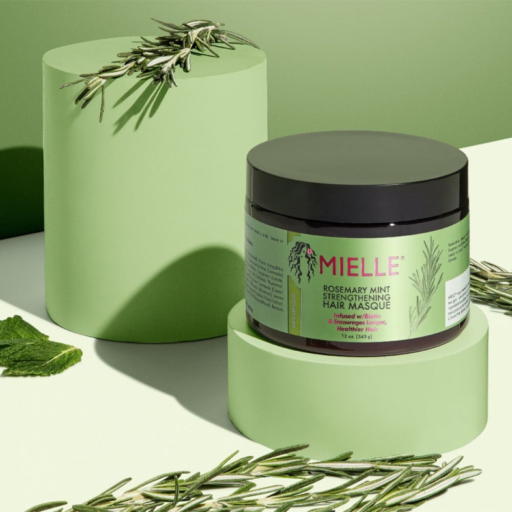 ماسک مو تقویت کننده و ضد ریزش رزماری میله 340 گرم Mielle Rosemary Mint Strengthening Hair Masque‏