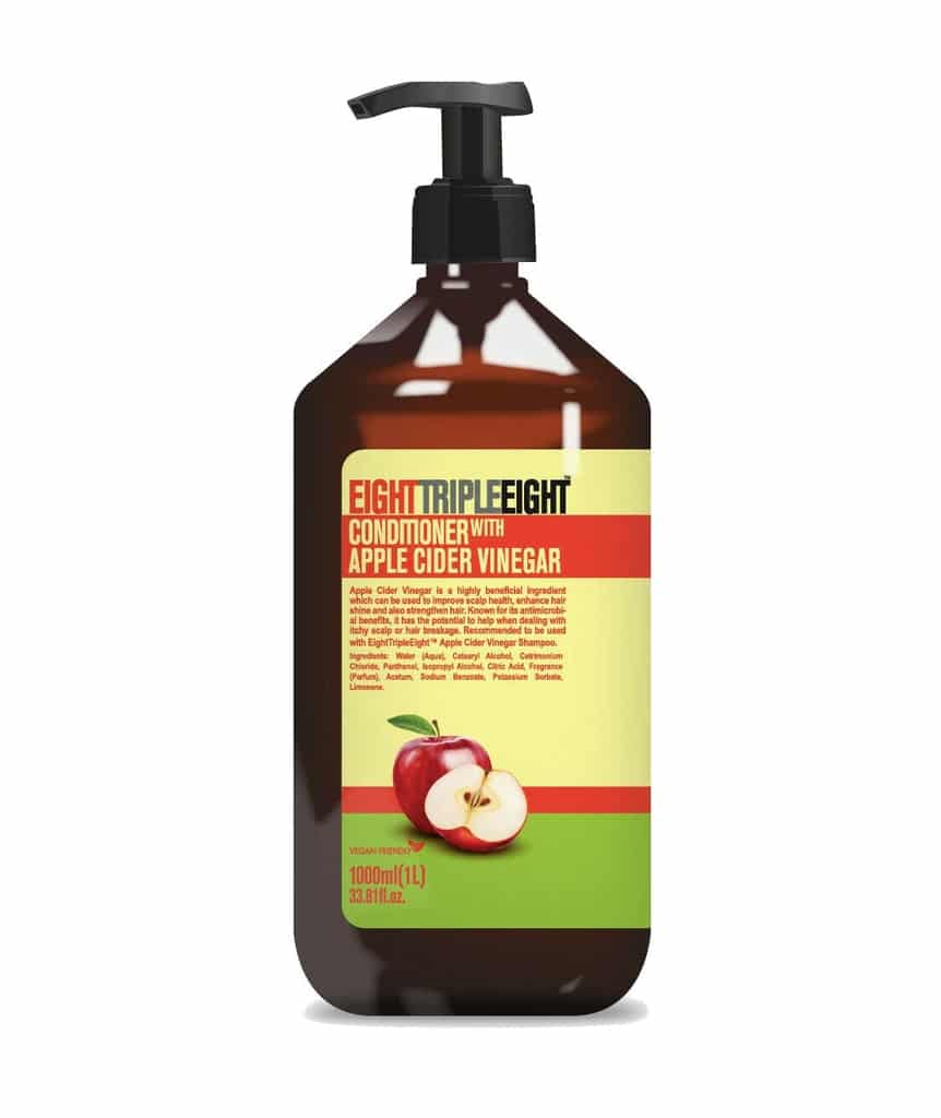 شامپو سرکه سیب ترپیل ایت 1000 میل EIGHTTRIPLEEIGHT 1L SHAMPOO APPLE CIDER VINEGAR