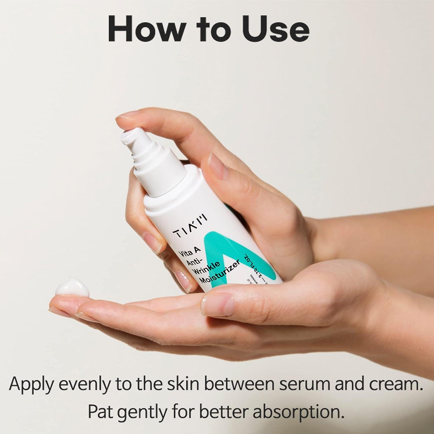 مرطوب‌کننده و ضدچروک حاوی ویتامین A تیام 80 میل TIA’M – Vita A Anti-Wrinkle Moisturizer