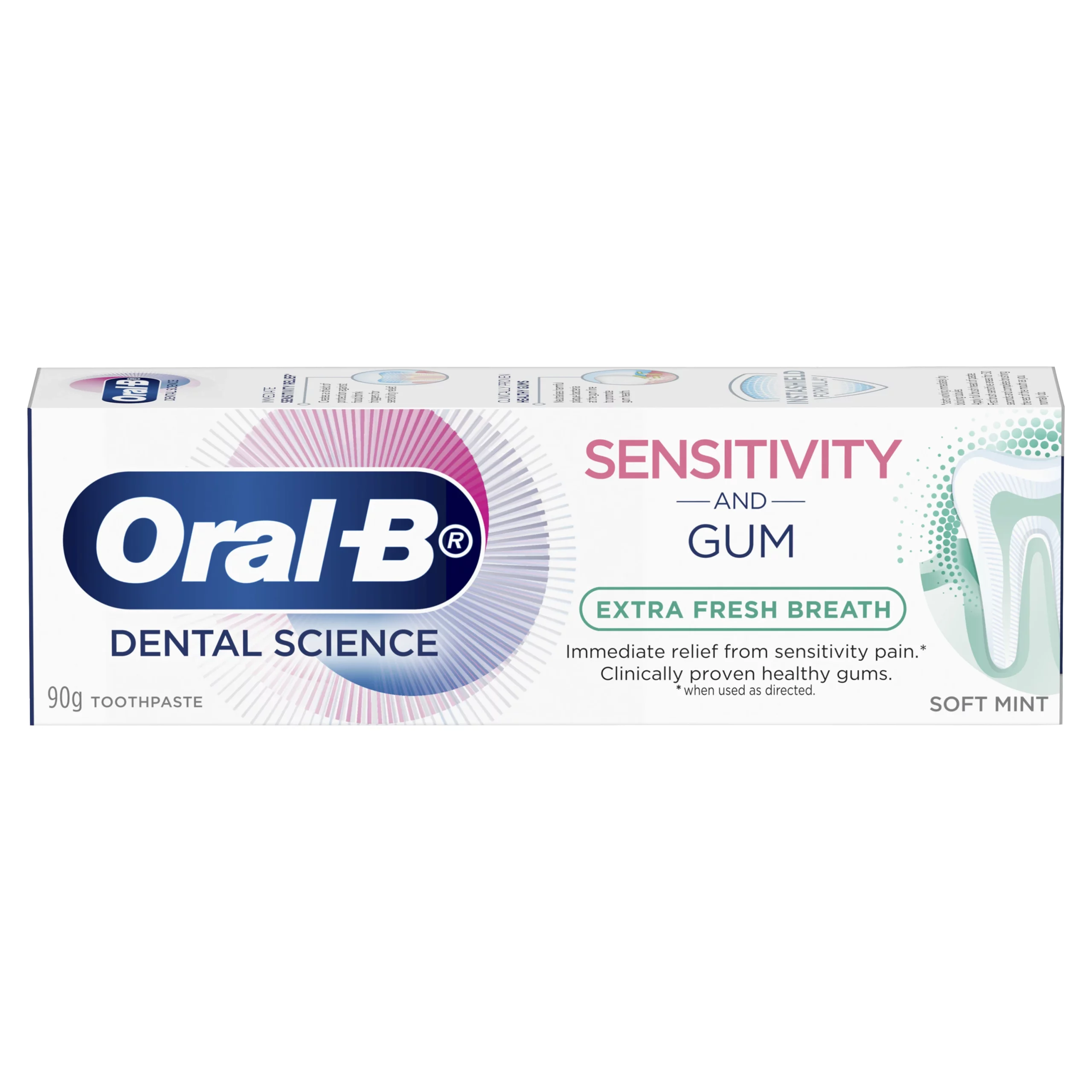 خمیر دندان ضدحساسیت لثه و دندان اورال بی 90 گرم Oral-B Sensitivity and Gum