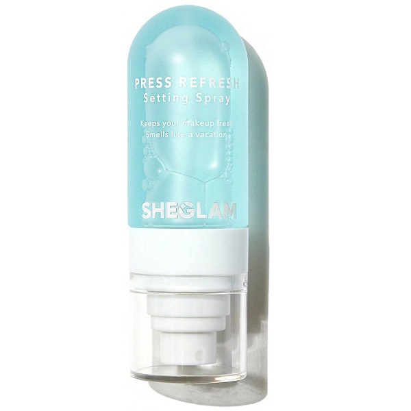 اسپری فیکس آرایش شیگلم مدل PRESS REFRESH حجم 55 میل SHEGLAM PRESS REFRESH SETTING SPRAY