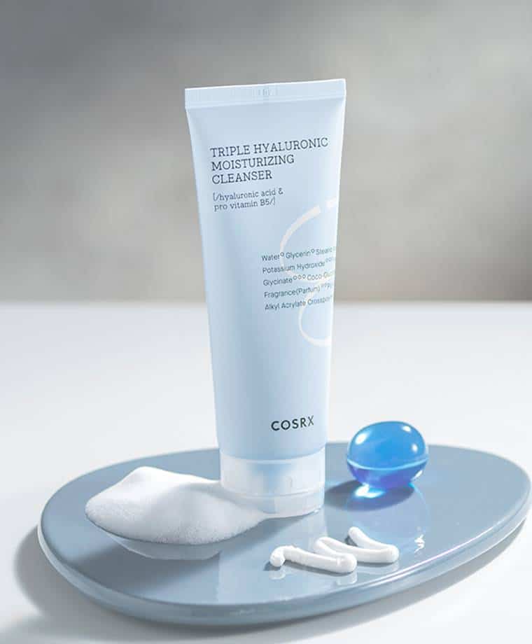 شوینده هیالورونیک اسید کوزارکس 150 میل Cosrx Hydrium Triple Hyaluronic Moisturizing Cleanser