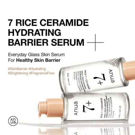 سرم آبرسان و تقویت‌کننده سد دفاعی برنج و سراماید آنوا 50 میل Anua 7 Rice Ceramide Hydrating Barrier Serum