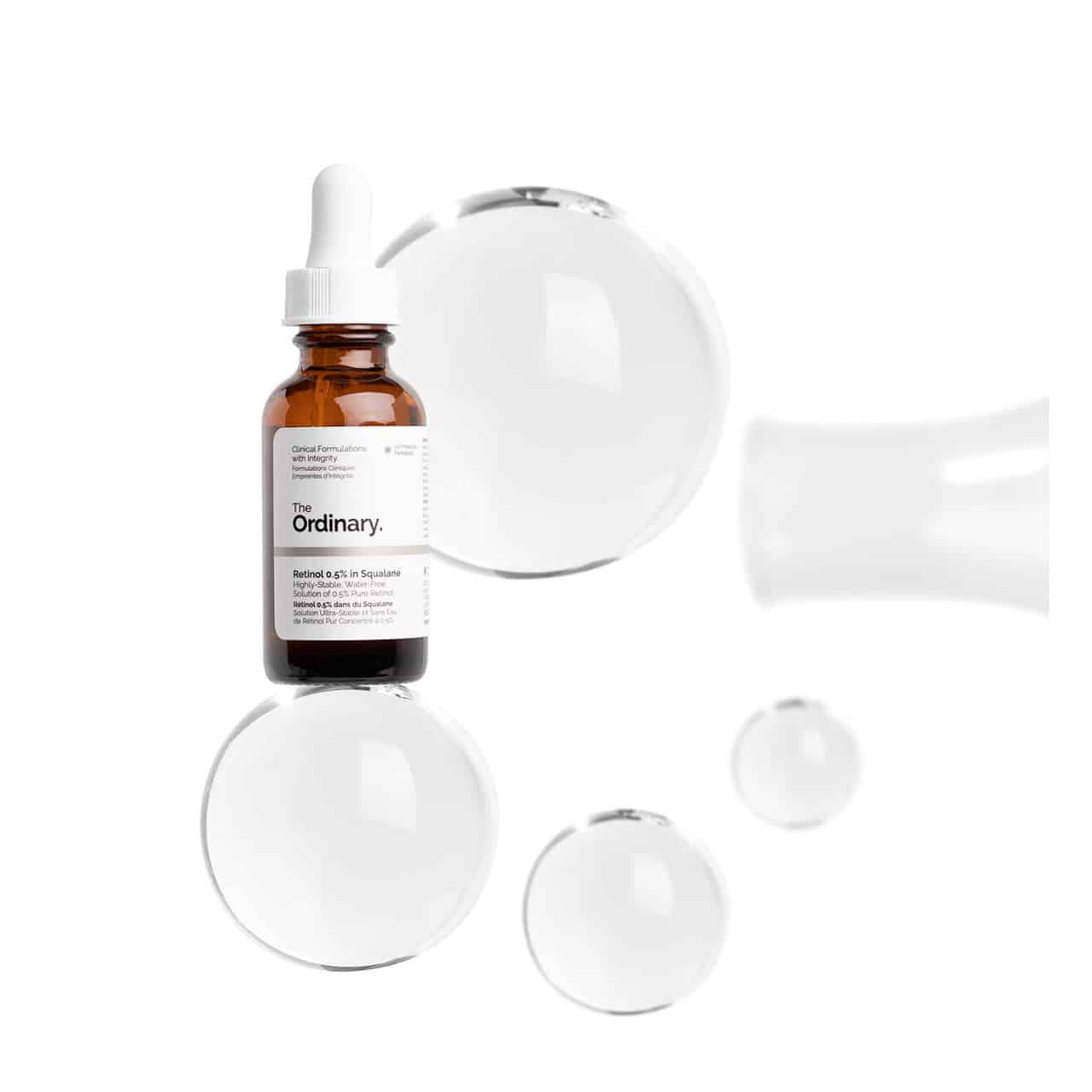 سرم رتینول 0.5% اوردینری ضد چروک پوست 30mL The Ordinary Retinol 0.5% in Squalane