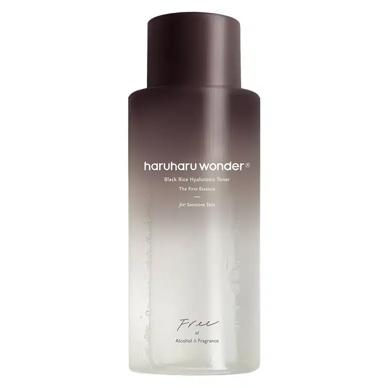 تونر اسنس هیالورونیک و برنج سیاه هارو هارو 150  |haruharu wonder black rice hyaluronic toner the first essence