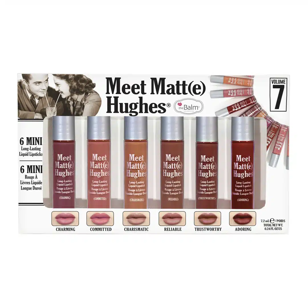 ست رژ لب مینى شماره 7 دبالم | 6 عددى THE BALM meet matte hughes