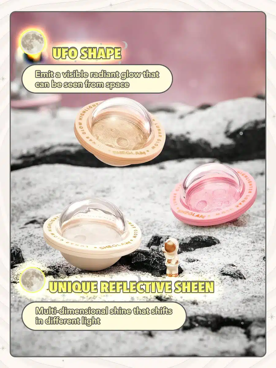هایلایتر شیگلم مدل فضایی در 4 رنگ Sheglam LUNAR GLOW Highlighter