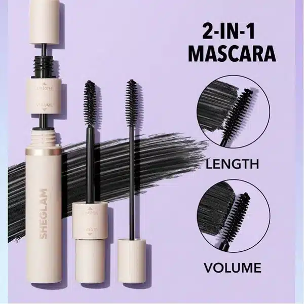 ریمل 2 در 1 حجم دهنده و بلند کننده شیگلم Sheglam Lash Besties 2 In 1 Mascara