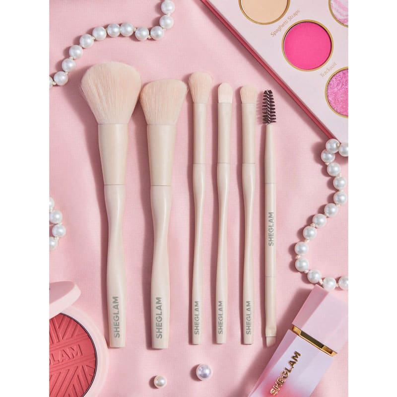 ست براش 6 عددی شیگلم SHEGLAM مدل Pro Care رنگ Beige