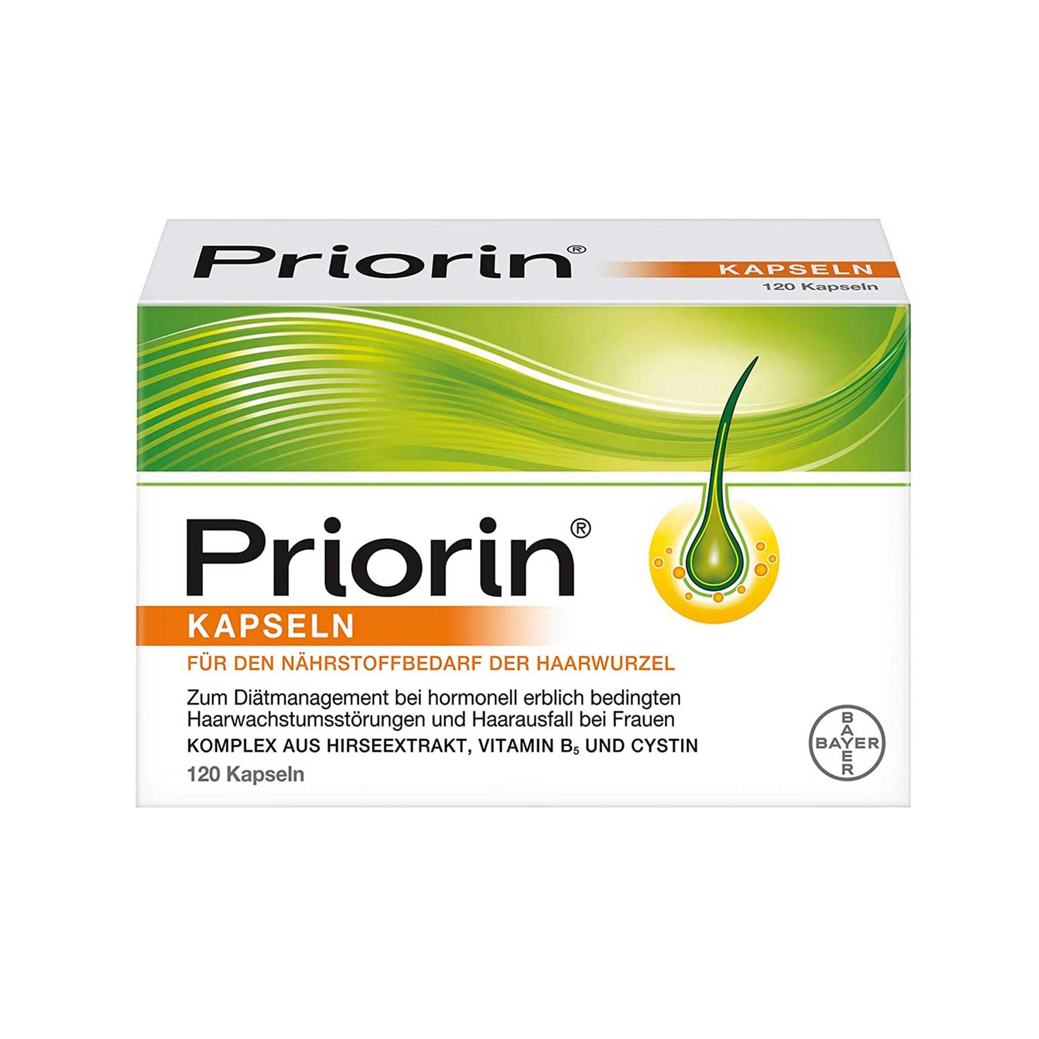 قرص پریورین بایر ضد ریزش آلمانی اصل  120 عددی PRIORIN