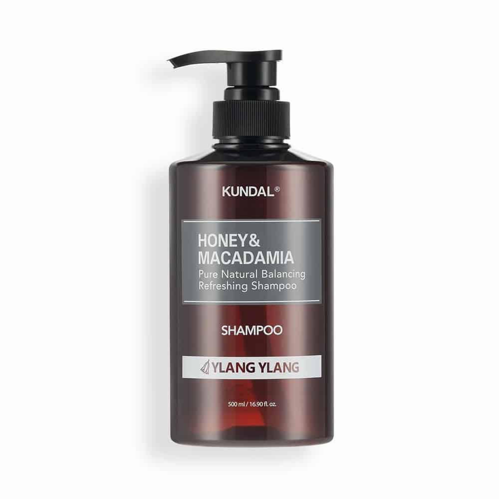 شامپو ماکادمیا کوندال یلانگ یلانگ Kundal – Honey & Macadamia Nature Shampoo 500ml – Ylang Ylang