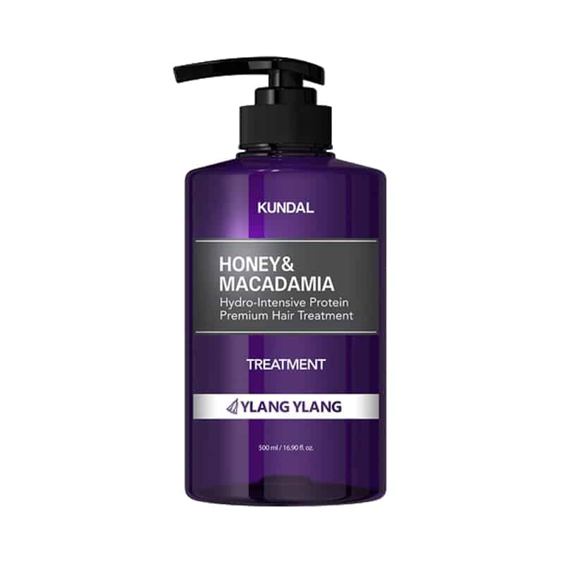 پروتئین ماکادمیا کوندال یلانگ یلانگ Kundal Honey &amp; Macadamia Hydro-Intensive Protein Premium Hair Treatment Ylang Ylang 500ml