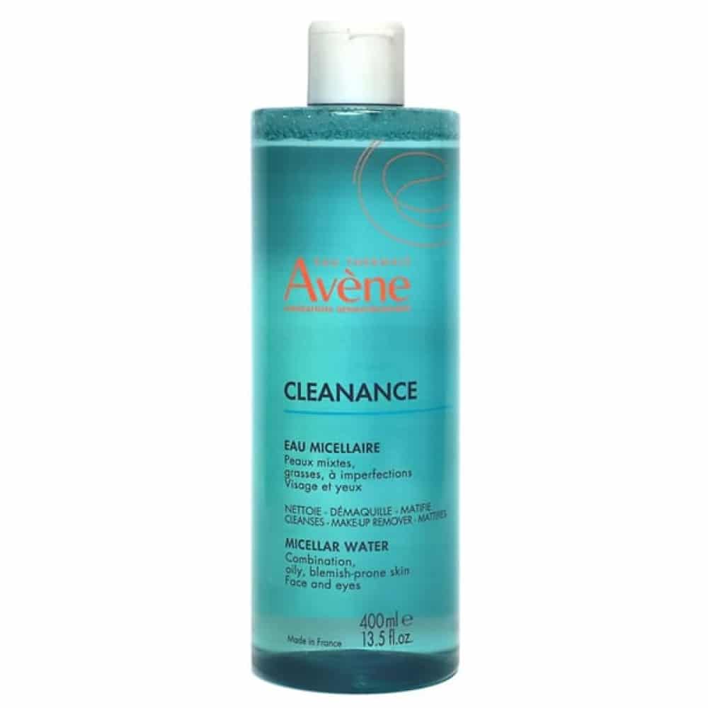 میسلار واتر صورت و چشم اون  حجم 400 میل | پوست چرب و جوش دار – Eau Thermale Avene Cleanance Micellar Water, 400ml