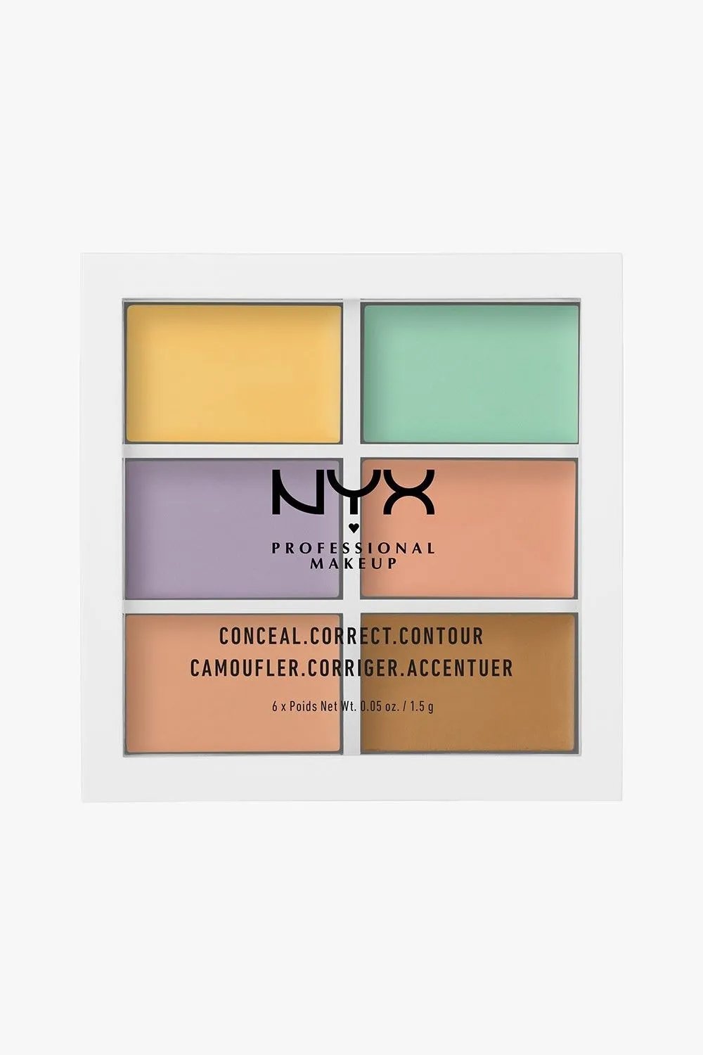 پالت 6 رنگی اصلاح کننده رنگ پوست Color Correcting Palette حجم 1.5 میل نیکس NYX
