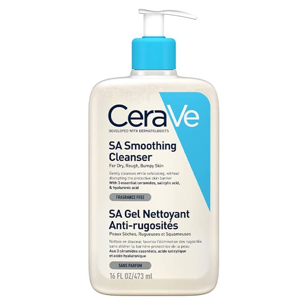 ژل شستشوی پوست خشک، زبر و پوسته پوسته شده سراوی Cerave Sa Smoothing Cleanser 473Ml