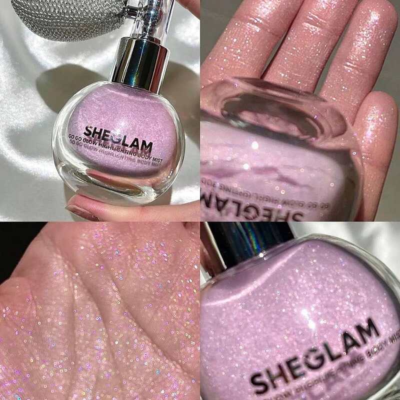 بادی میست در 3 رنگ (اسپری شاین بدن ، مو ، لباس ) شیگلم Sheglam Glow Highlighting Body Mist Gold