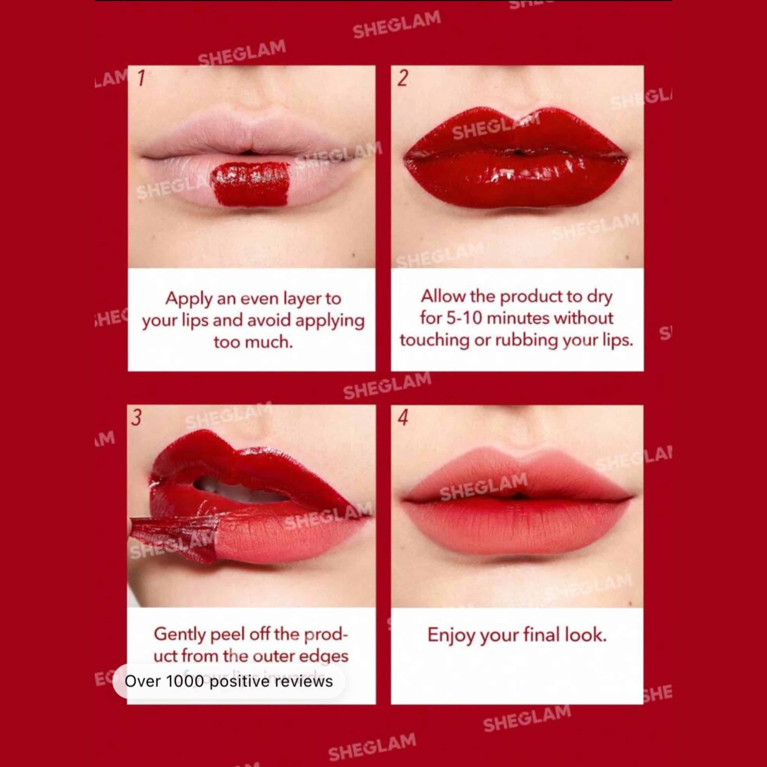 تینت لب پیل آف ژله ای شیگلم در 3 مدل Sheglam Peel Talk Lip Tint Teinture A Levres Peel Talk