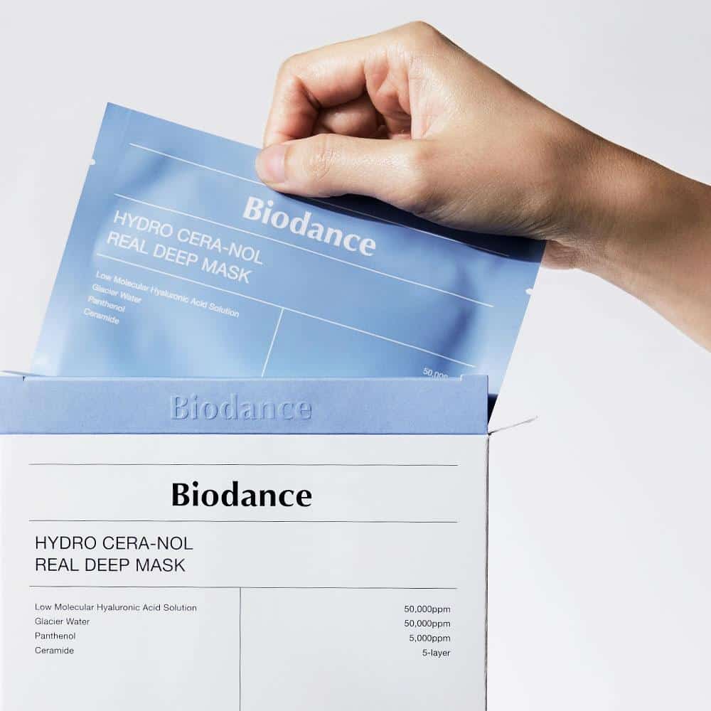 ماسک آبرسان و تقویت کننده بایودنس 4 عددی Biodance Hydro Cera-nol Real Deep Mask