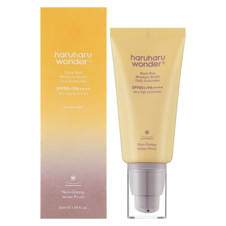 ضد آفتاب  برنج سیاه رطوبت رسان ایرفیت هاروهارو Haruharu Wonder Black Rice Moisture Airyfit Sunscreen