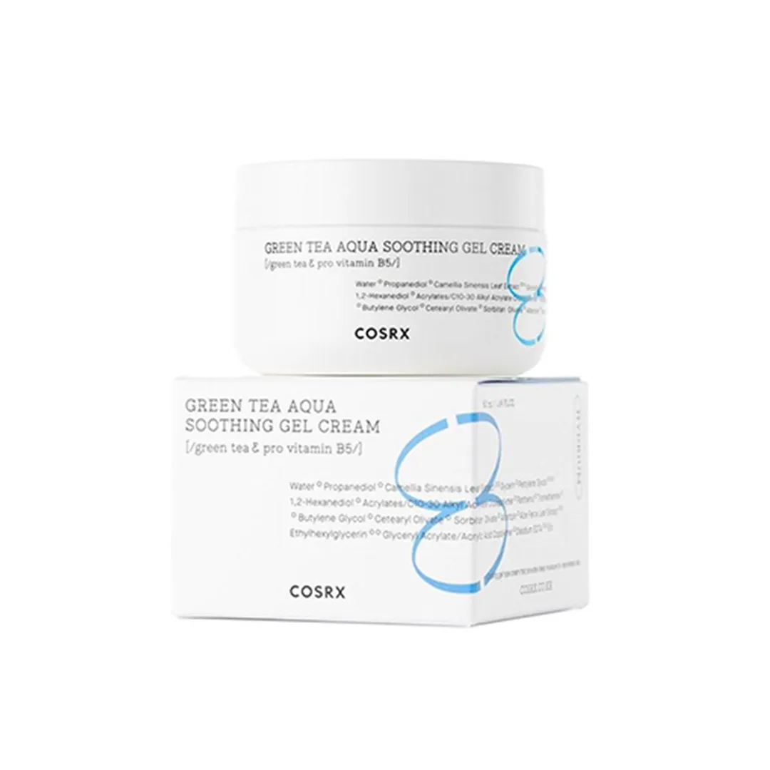 ژل کرم تسکین دهنده چای سبز کوزارکسCOSRX Green Tea Aqua Soothing Gel Cream 50ml